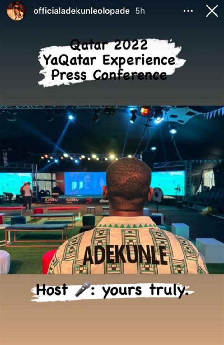 
BBNaija’s Adekunle Sets To ‘Host’ Qatar World Cup 