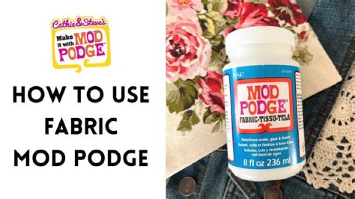 Can you use Matte Mod Podge on fabric?