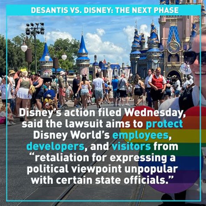 Disney filed a First Amendment lawsuit against Florida Gov. Ron DeSantis