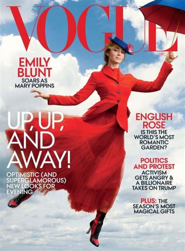 	Emily Blunt covers Vogue: Mary Poppins is a ‘superhero… or some sort of angel’	