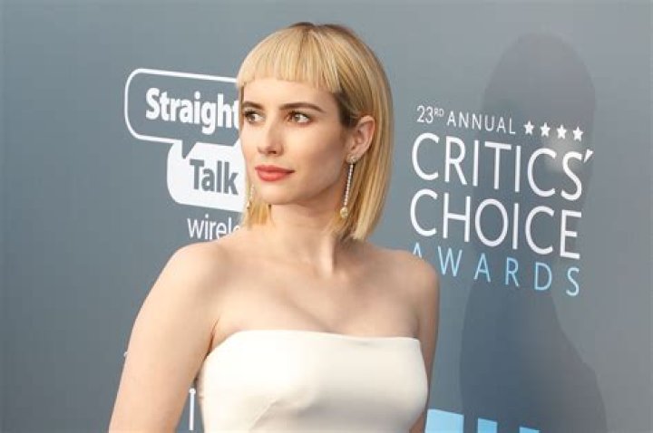 Emma Roberts debuted some terrible bangs at the Critics Choice Awards