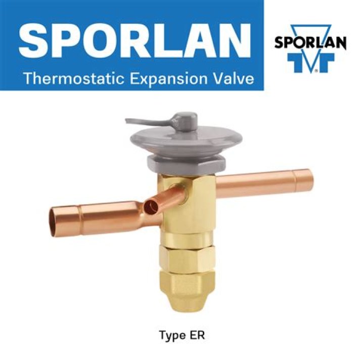 How do you adjust a Sporlan thermostatic expansion valve?
