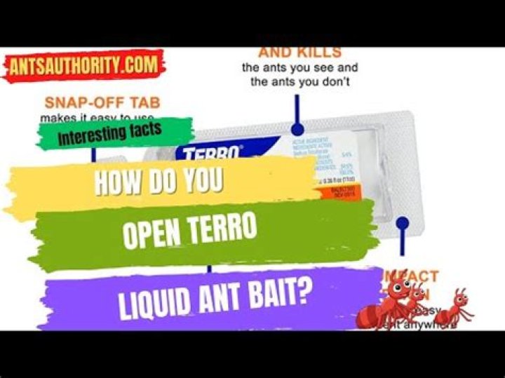 How do you open Terro ant baits?
