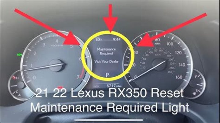 How do you reset the maintenance required light on a 2004 Lexus gx470?