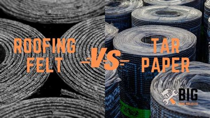 Is roofing felt the same as tar paper?
