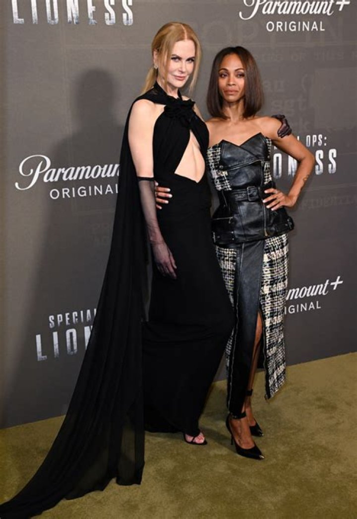 Nicole Kidman in a high-neck blouse: totally ’80s or totally cute?