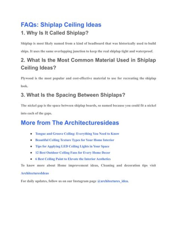 Why is it called shiplap?